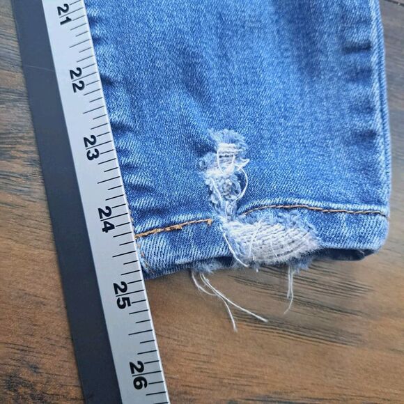 Judy Blue Skinny Fit Jeans Sz 3/26 Stretch Destroyed Raw Hem Rocker Concert - Picture 12 of 15
